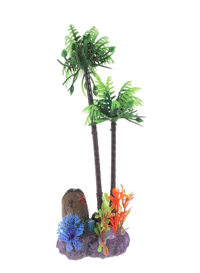 FONDOTIN 1pc Artificial Coconut Tree Plant for Fish Tank Decoration Realistic Aquarium Ornament Safe Material Enhances Environment for Aquariums and Fish Tanks - Image 1